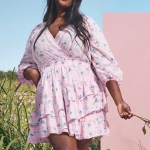 LoveShack Fancy x Target Pink Floral Dress